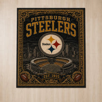 PIT Heritage Floor - Gold Ornament, Skyline and Stadium Study