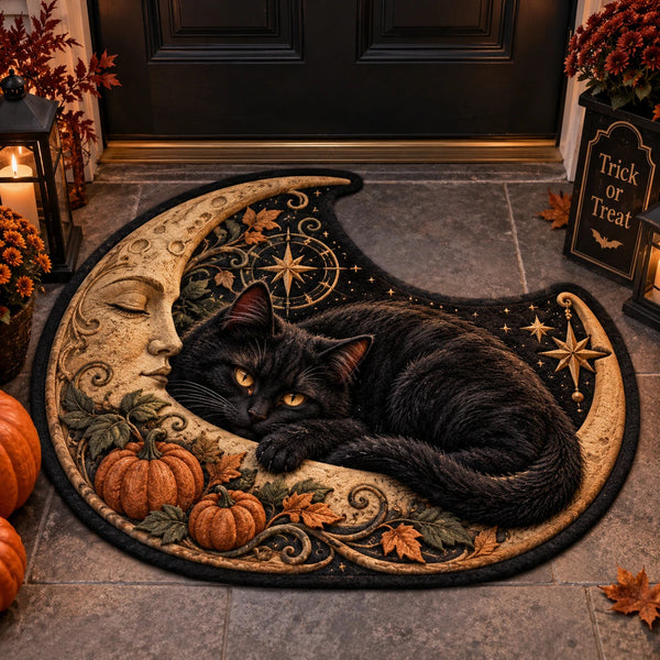 Crescent Repose - The Cat, the Moon and Autumn Quiet - main