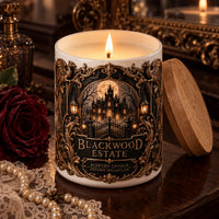 Blackwood Estate - Moonlit Gothic Manor in Relief and Gold