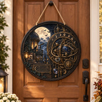 Witch's Clockwork Observatory - Moonlit Brass and Midnight Blue Disc
