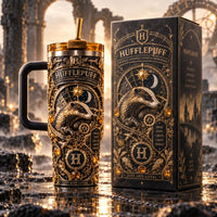 Just and Loyal - Gilded Badger Crest Tumbler
