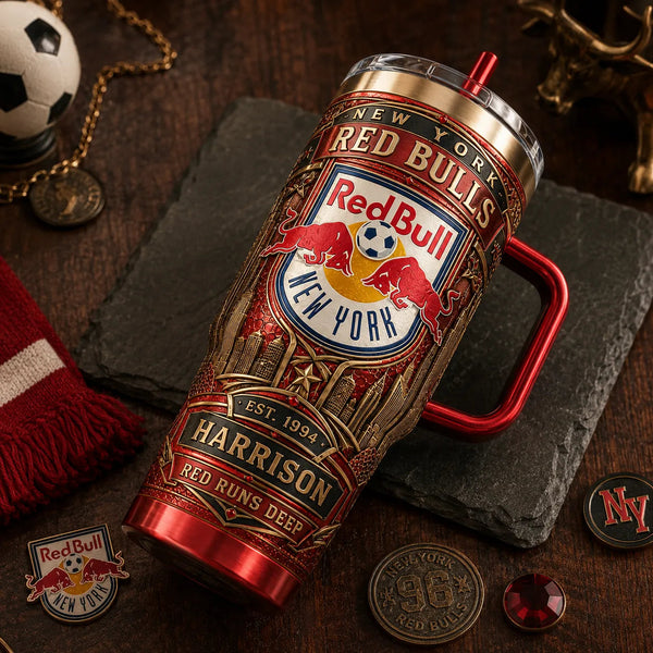 RBNY Heritage - Crest, Skyline and Gold Relief Tumbler - main