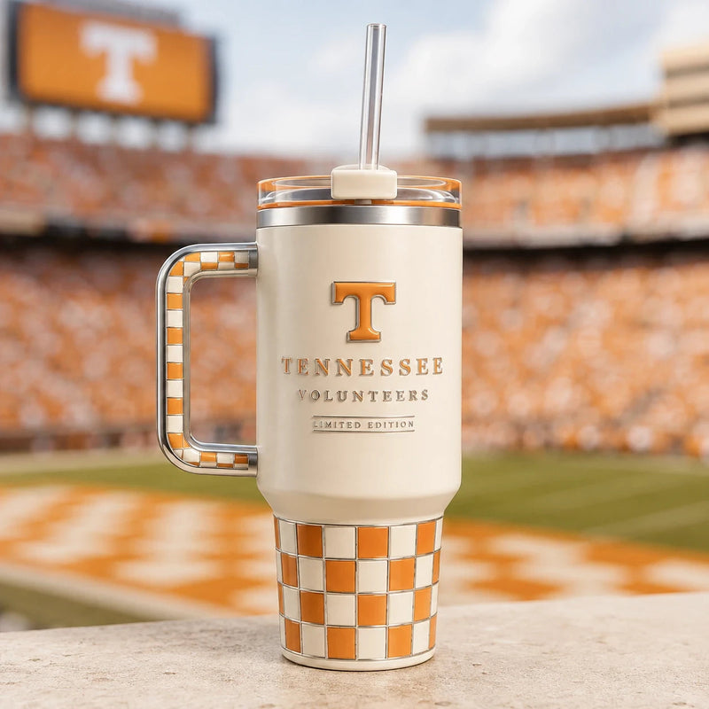 TENN - Checkerboard Order in Cream and Orange