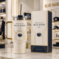 PSU Blue Band 1899 - Ivory and Gold Art Deco Tumbler