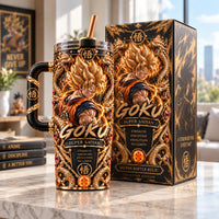 Goku Ascended - Golden Transformation Tumbler Built for Impact