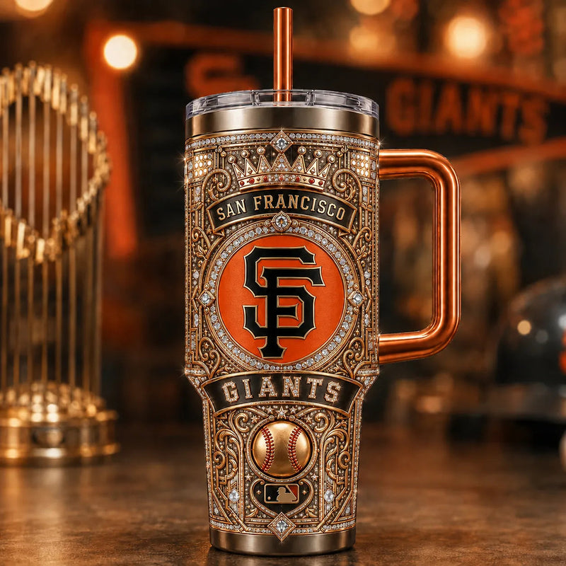 SF Regalia - Jeweled Crest Tumbler in Bronze