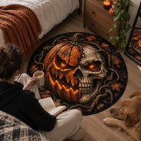 Half Pumpkin, Half Skull - A Floor Piece Built for Impact