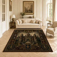 Castle and Crest - A Heraldic Statement Floor Piece