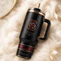 SC Crimson Crest - Black Field, Gold Line and Quiet Confidence
