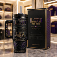 LSU Tigers - Death Valley Relief in Obsidian and Gold
