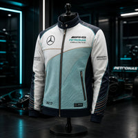 Paddock Calm - AMG Teal and White Panel Jacket