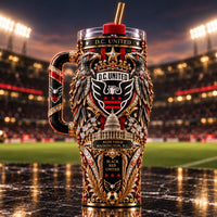 DC Heraldry - Black, Red and Gilded Crest Tumbler