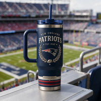 NE Heritage Crest - Navy Laurel Emblem Tumbler