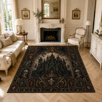 Castle in Shadow - Gothic Heraldry Floor Composition