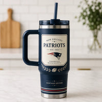 NE Heritage - Emblem, Laurel and Navy Restraint