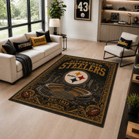 PIT Heritage Floor - Gold Ornament, Skyline and Stadium Study