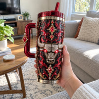 CHI Dark Elegance - Jeweled Bull Crest Tumbler
