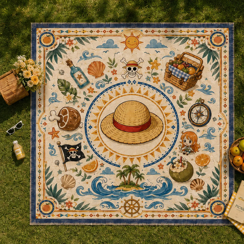 Straw Hat Medallion - Nami and the Calm Voyage Rug