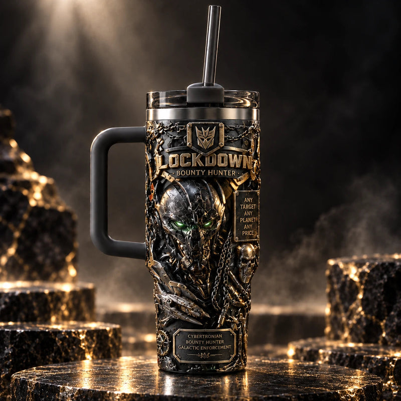 LC - Bounty Hunter Insignia in Blackened Gold Relief