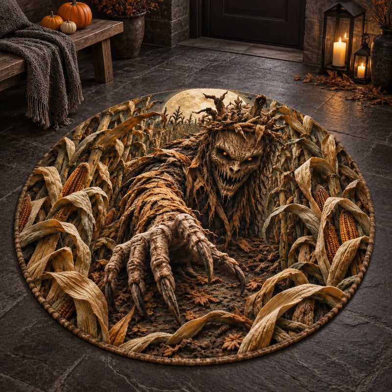 Harvest Nightmare - A Cornfield Horror Rug Built for Impact