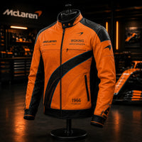 MCL Papaya Lines - Motorsport Panel Jacket in Orange and Black