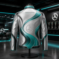 MER Chrome Current - Teal and Silver Panel Racing Jacket