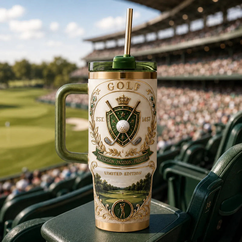 Precision, Passion, Prestige - The Golf Crest Tumbler