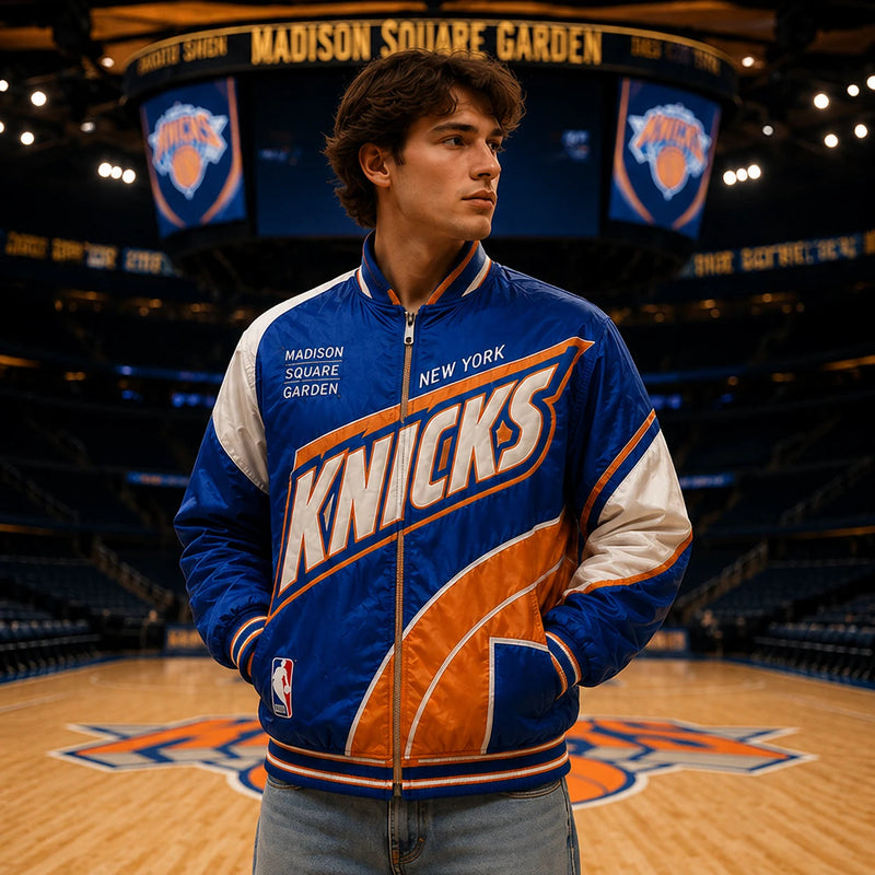NYK Court Lines - Color-Blocked Statement Outerwear