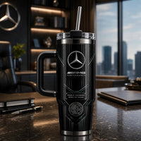 Black Panel Precision - MB AMG Tumbler With Quiet Confidence