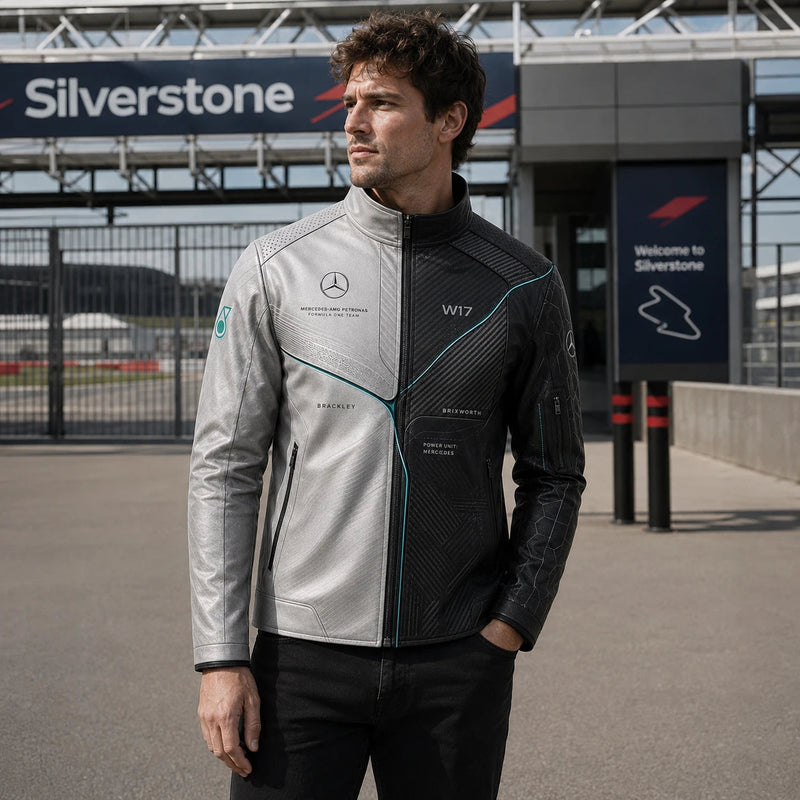 Silver Meets Carbon - MER W17 Split-Panel Jacket