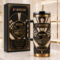 NASCAR Victory Lane - Gold, Checkered Flags and Art Deco Poise