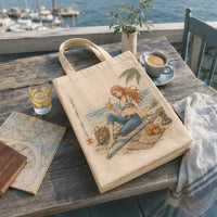 Sea Breeze and Charted Calm - Nami Tote Bag