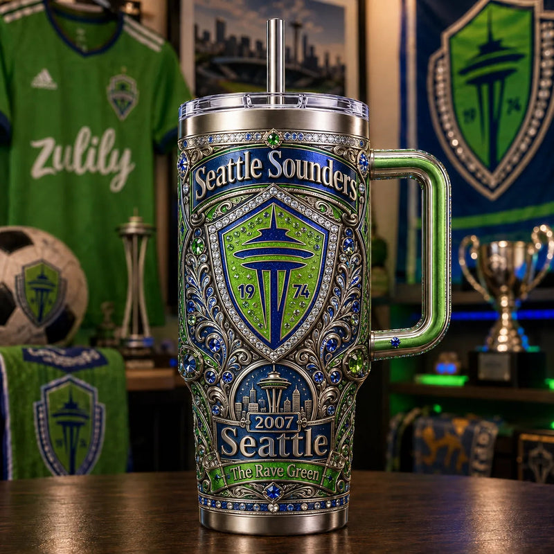 SEA Ornament - The Rave Green Crest in Jeweled Relief