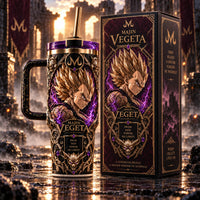 Majin Ascendant - Vegeta in Gold and Violet Aura