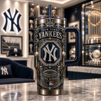 NYY Regalia - Jeweled Crest and Bronx Bombers Banner