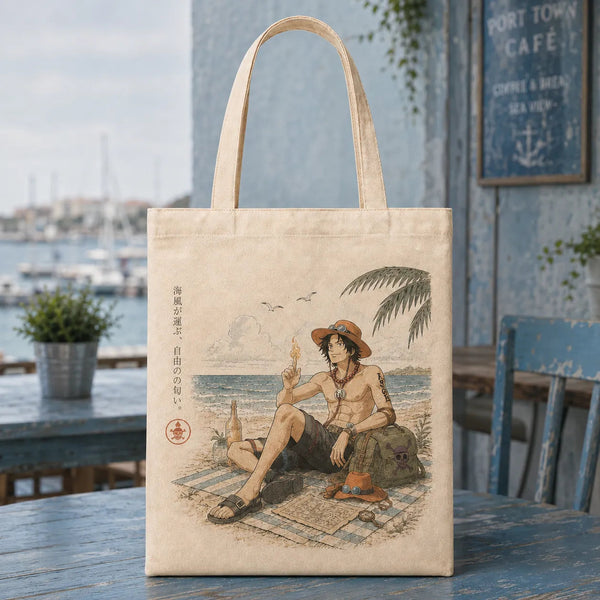 Scent of Freedom - Ace, Sunlit Shoreline Tote Composition - main
