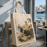 Shoreline Rest - Zoro in Muted Ukiyo Tones