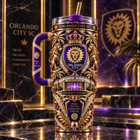 ORL Crest Regalia - Purple and Gold Wraparound Tumbler