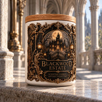 Blackwood Estate - Moonlit Gothic Manor in Relief and Gold